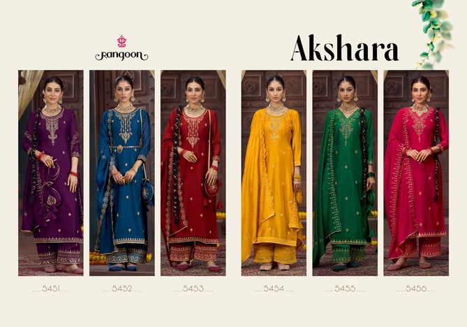 Akshara By Rangoon Silk Designer Readymade Suits Wholesale Shop In Surat